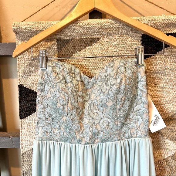 Speechless sweeatheart neckline Antique Blue Prom Dress #612 - Picture 3 of 7